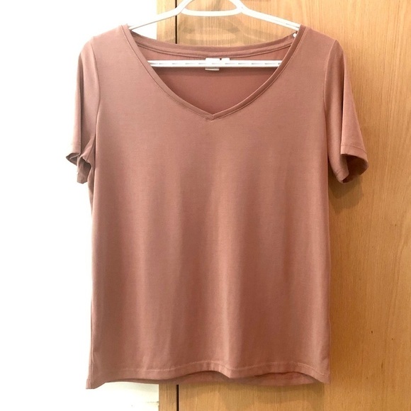 TWIK by Simons PINK V-NECK TEE - XS - Picture 4 of 9